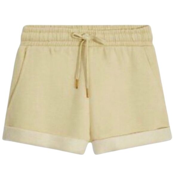 WeWoreWhat, Pale Pastel Yellow Rolled Hem Shorts - Picture 13 of 15